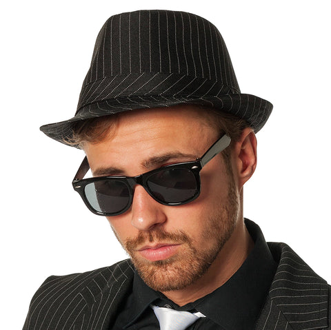 Gangster Hut schwarz
