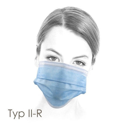 Medizinische OP-Maske Typ II-R – 50 Stück, TÜV & CE
