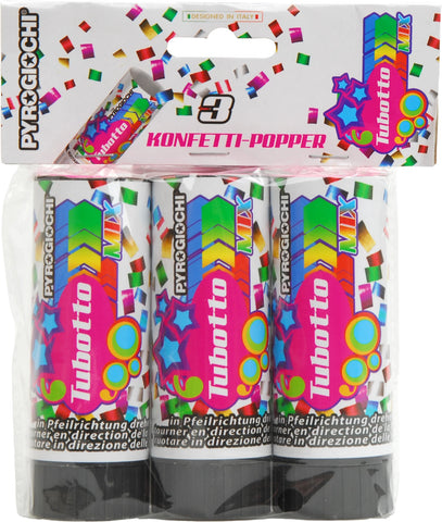 Konfetti Luftkanone 3 Stück