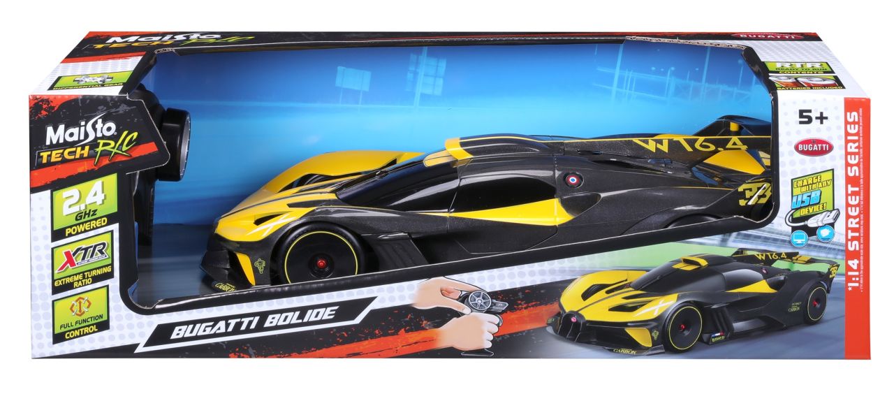 RC Bugatti Bolide 1/14 gelb