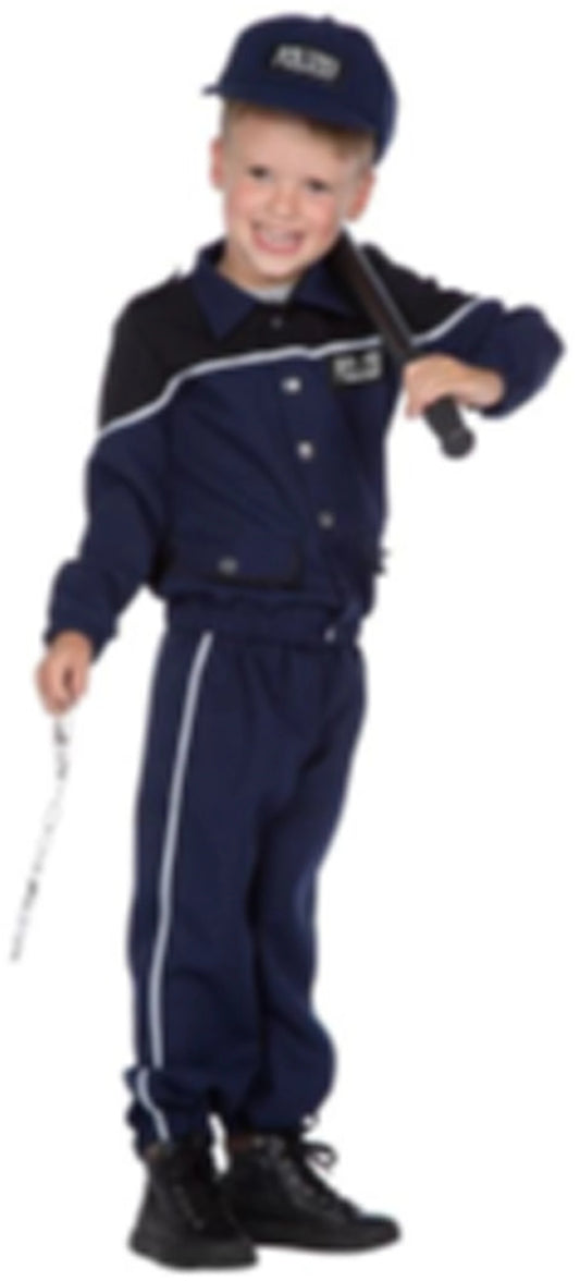Polizei Kostüm 3 Teile, Gr. 128