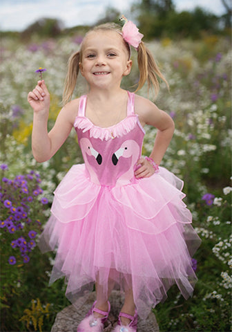 Flamingo Kleid, 5-6 Jahre
