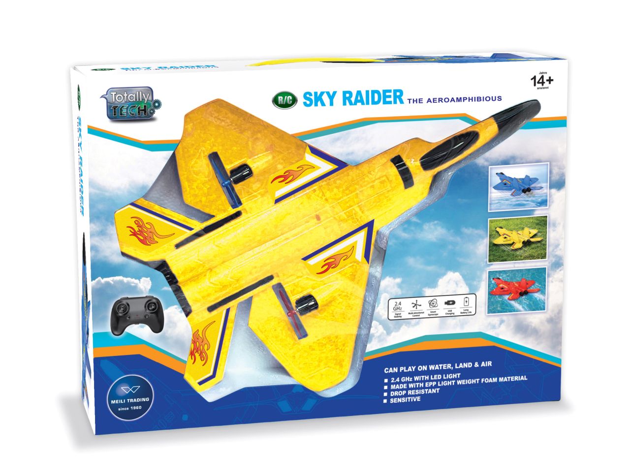 Sky Raider Flugzeug 2.4 Ghz gelb