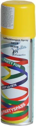 Luftschlangenspray, gelb
