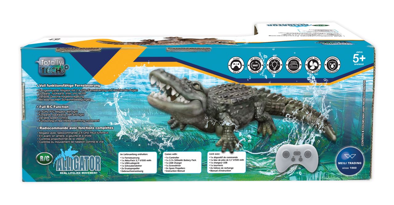 RC Alligator mit leuchtenden Augen
