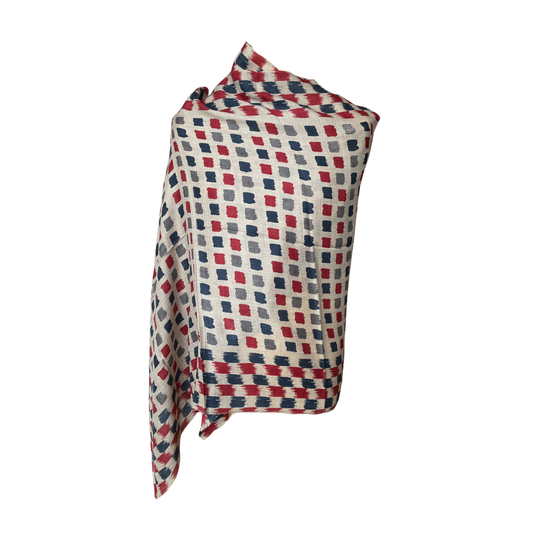 AISHITERU - Aria Printed Cashmere Shawl - Modern Geometric Elegance ✨🧣