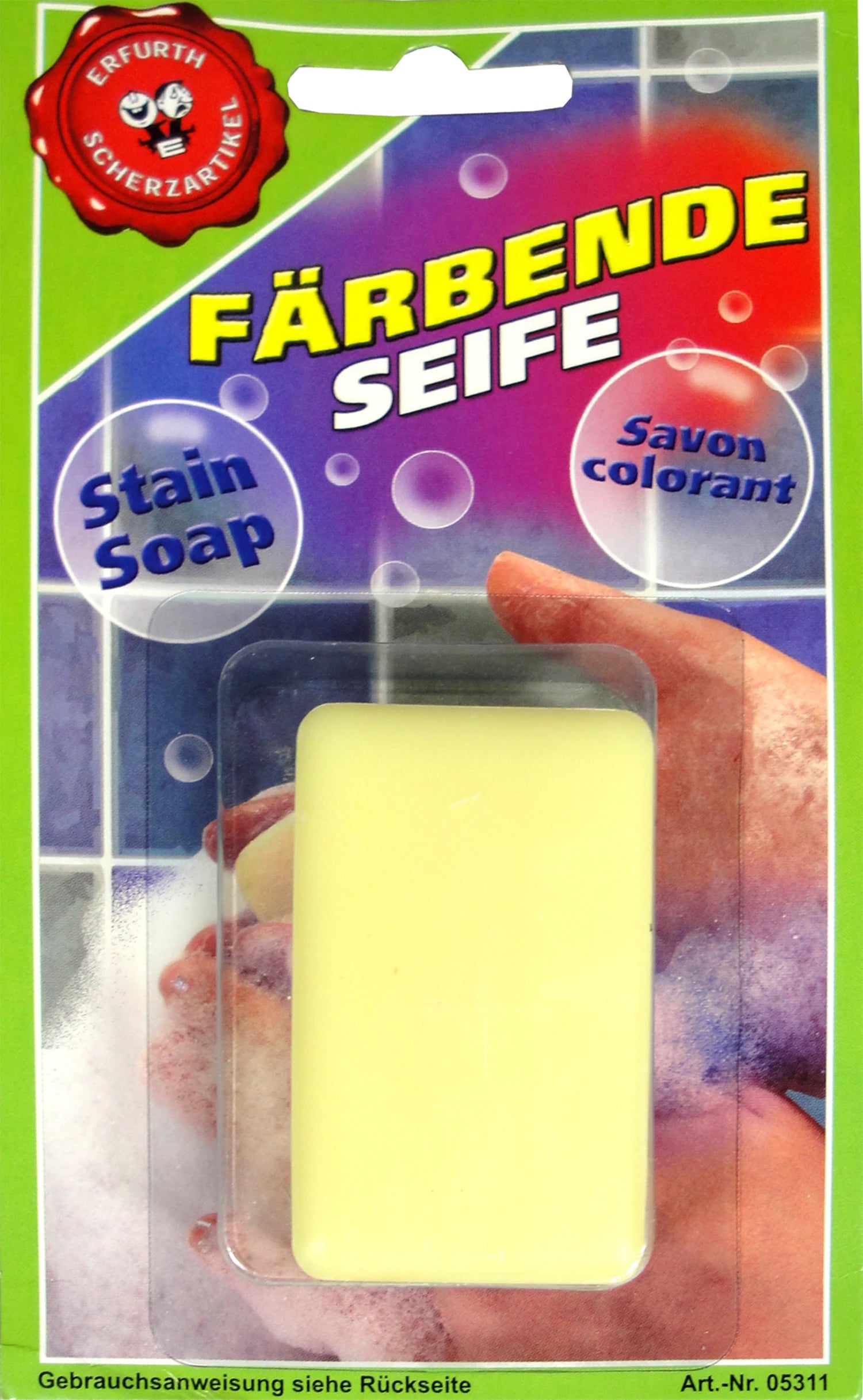 Färbende Seife
