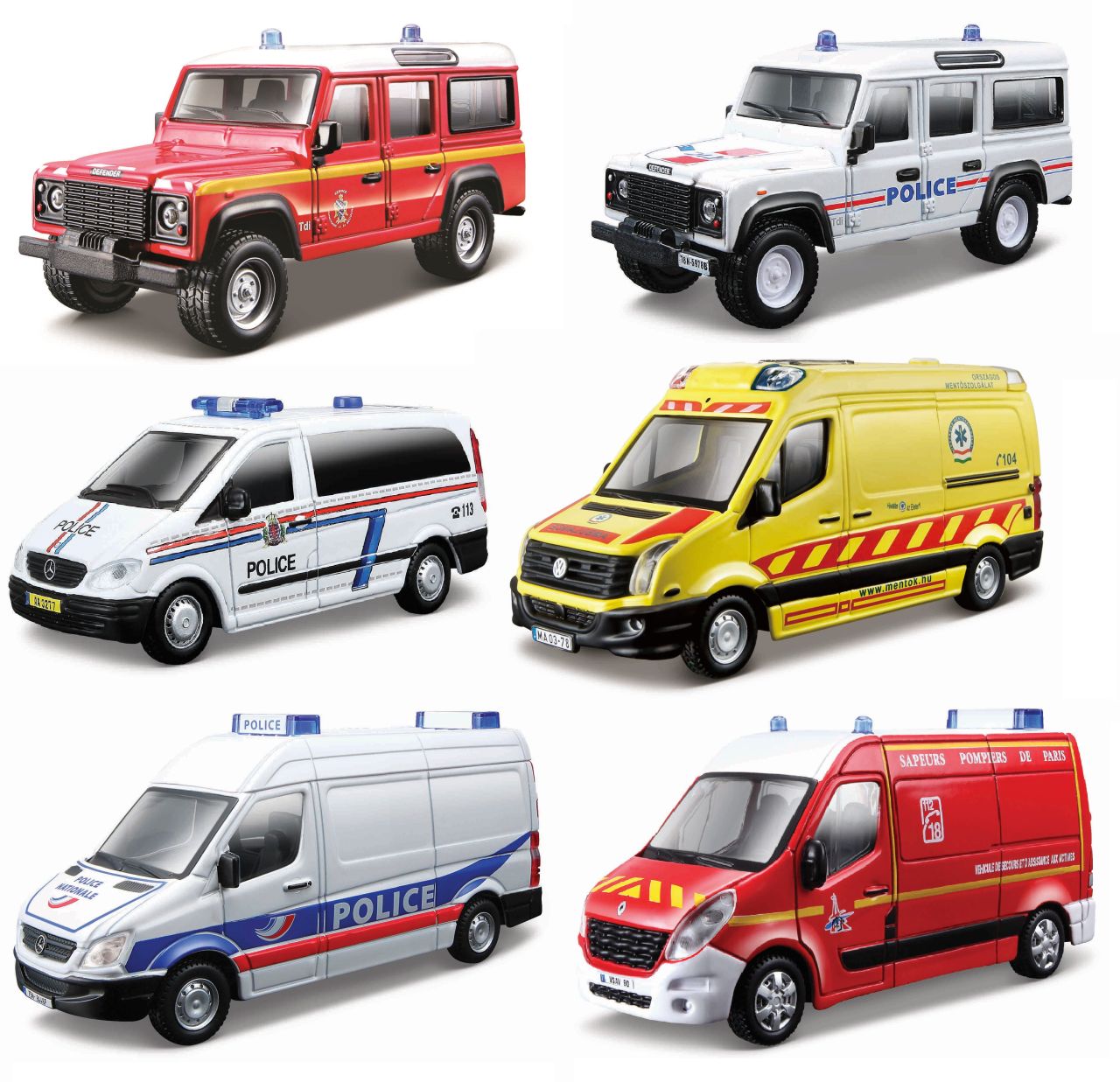 Rettungsfahrzeuge 1/50 assortiert