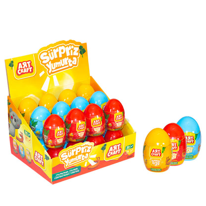 Art Craft - Surprise Egg with Play Dough &amp; 3D Molds - Creative Fun Awaits Inside Every Egg!