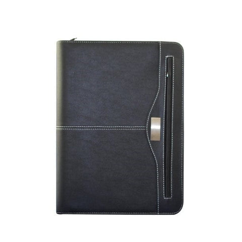 Vermonti A4 Plus Ringbuchmappe mit Taschenrechner & Reissverschluss-Aussentasche