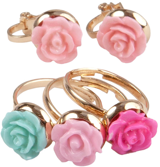 Ringe und Ohrringe Rose