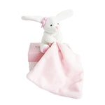 Hase mit Schmusetuch, rosa 10cm