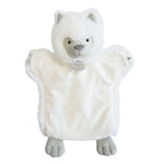 Handpuppe Wolf weiss 25cm (MQ4)