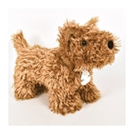 Hund Foxterrier, elfenbein, Tasche, 25cm (MQ2)