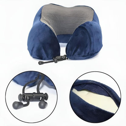 Reisekissen Komfort Set – Nackenkissen, Schlafmaske & Ohrstöpsel