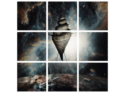 Leinwandbild 9-teilig Dream House