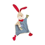 Schnuffeltuch Hase blau gestreift Classic