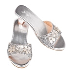 Pantolette mit Absatz Mariona, silber metallic Gr. 24/25