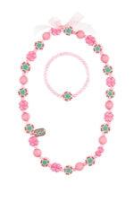 Ketten- und Armbandset Alise pink  (MQ6)