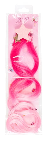 Haarclips mit Strähne Inge pink (MQ6)