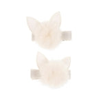 Haarclips Katze,  weiss (MQ6)