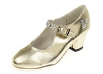 Tanzschuh mit Absatz Sabine,  gold,  Gr. 27