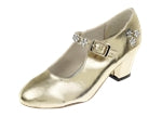 Tanzschuh mit Absatz Sabine,  gold,  Gr. 35