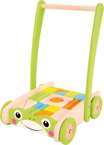 Baby Walker Frosch mit Bauklötze