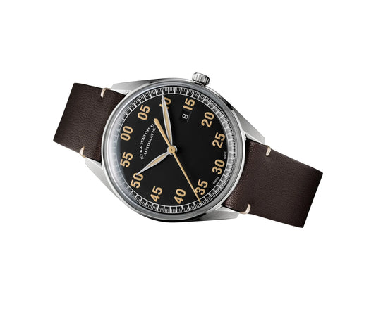 Elka Watch - Stylish Brown Leather Strap ⌚ X01-0801