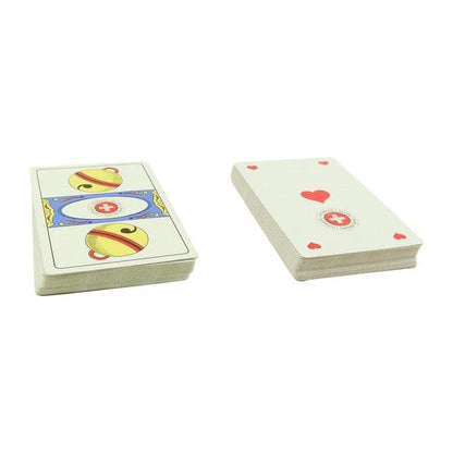 Stone Card Jasskarten Set – 2 Spiele, Steintafel & PU-Etui