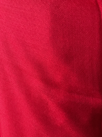 AISHITERU - Pure Red Cashmere Scarf - Soft, Luxurious Warmth ✨🧣