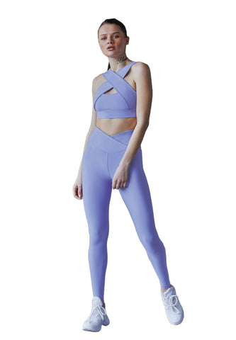 1054 Extra High Waist Leggings in Hellblau