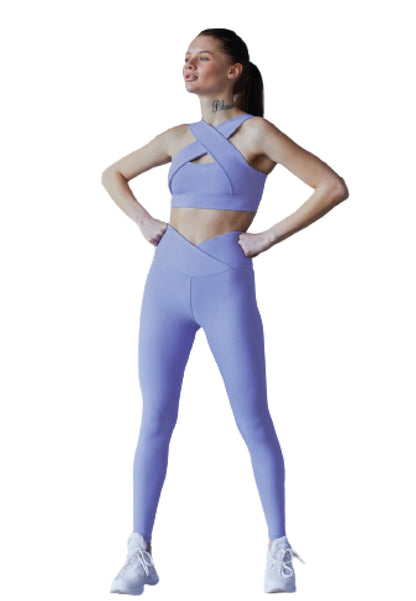 1054 Extra High Waist Leggings in Hellblau
