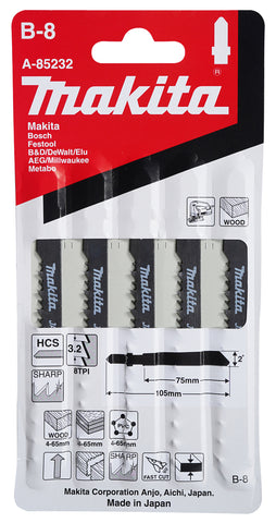 
          5 Stichsägeblätter Typ B-8
          A-85232
        
