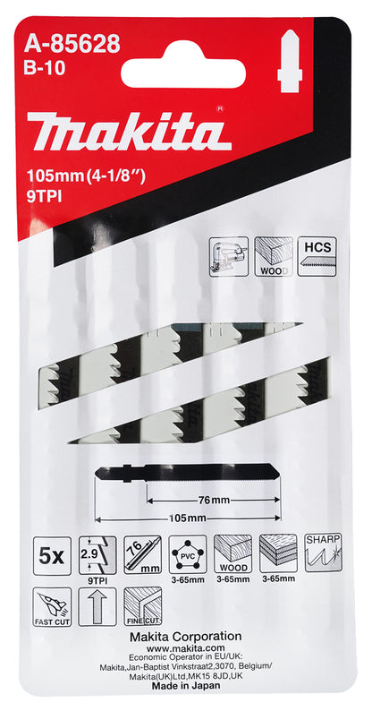 
          5 Stichsägeblätter Typ B-10
          A-85628
        