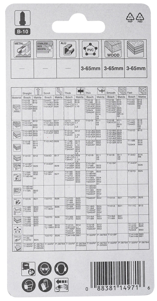 
          5 Stichsägeblätter Typ B-10
          A-85628
        
