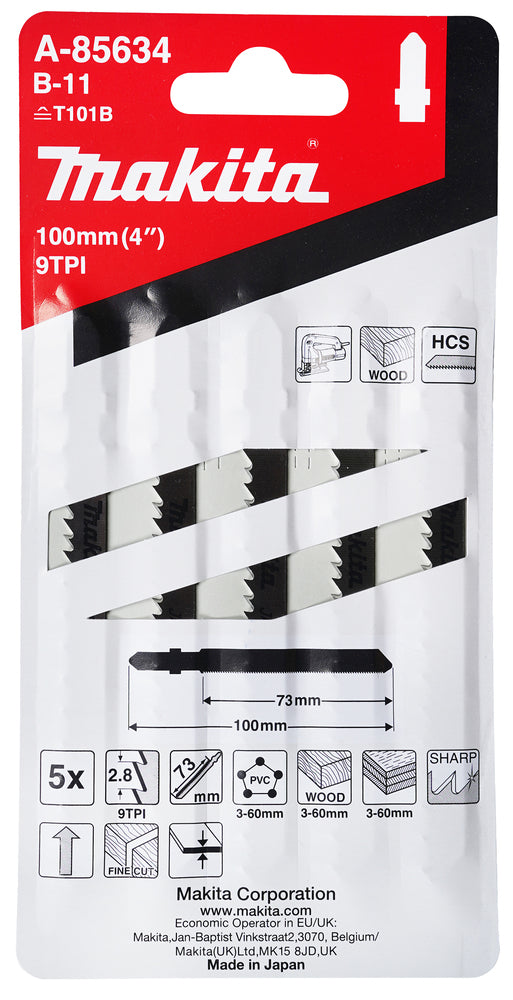 
          5 Stichsägeblätter Typ B-11
          A-85634
        