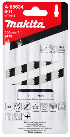 
          5 Stichsägeblätter Typ B-11
          A-85634
        