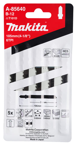 
          5 Stichsägeblätter Typ B-12
          A-85640
        