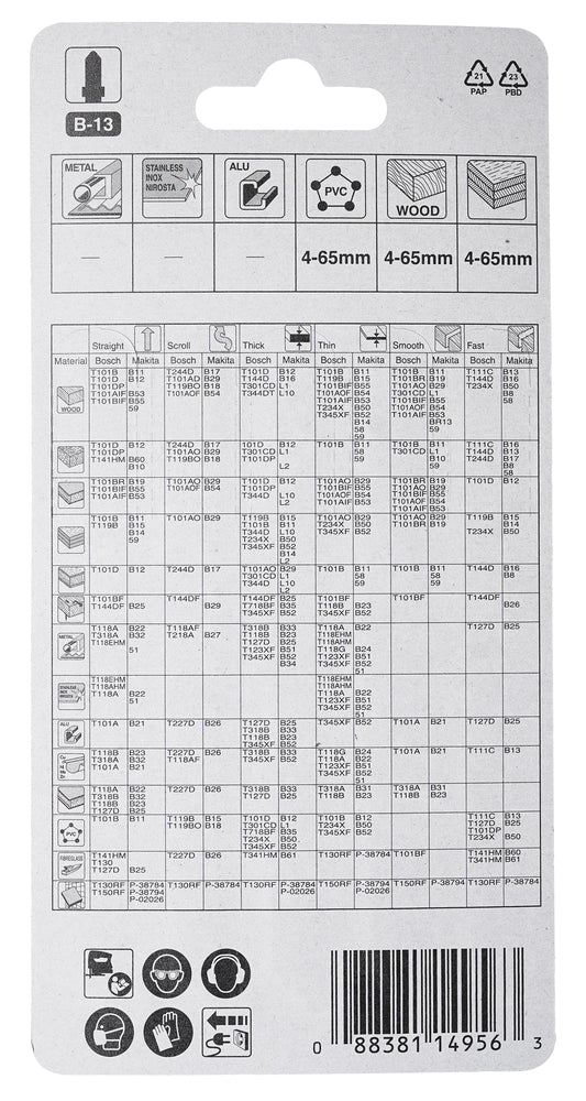 
          5 Stichsägeblätter Typ B-13
          A-85656
        
