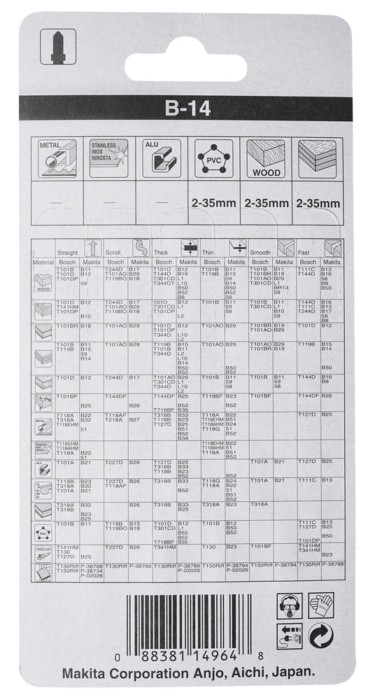 
          5 Stichsägeblätter Typ B-14
          A-85662
        