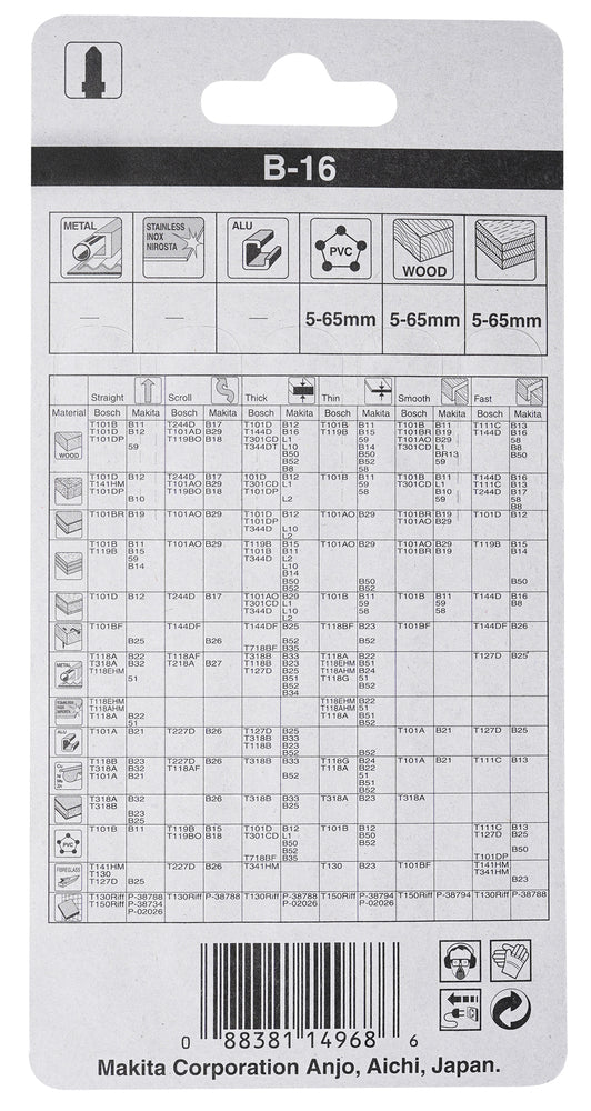 
          5 Stichsägeblätter Typ B-16
          A-85684
        