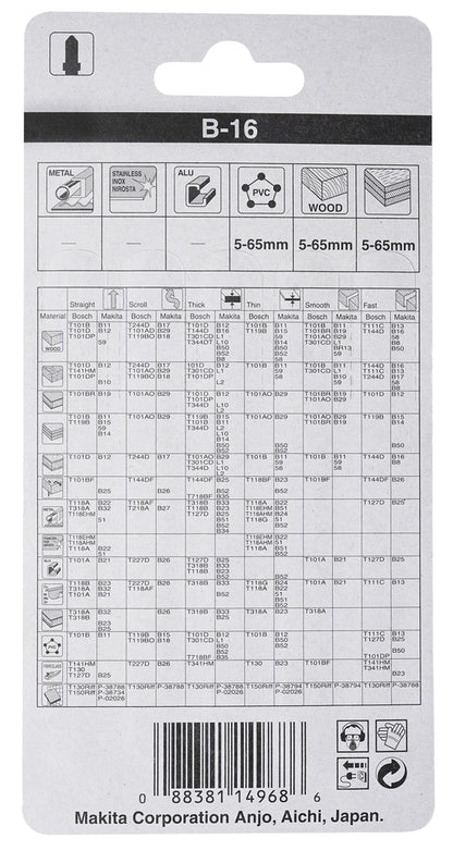 
          5 Stichsägeblätter Typ B-16
          A-85684
        