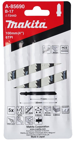 
          5 Stichsägeblätter Typ B-17
          A-85690
        