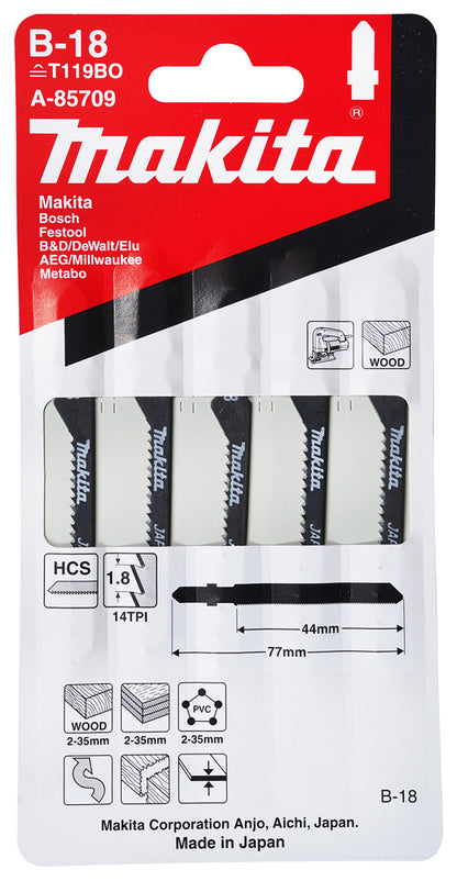 
          5 Stichsägeblätter Typ B-18
          A-85709
        