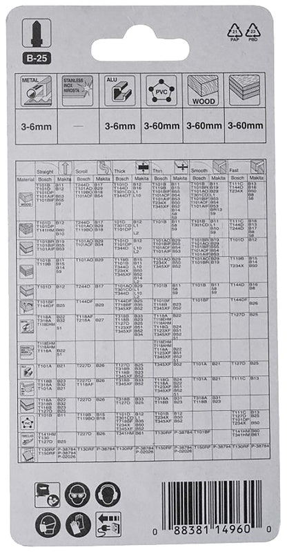 
          5 Universale Stichsägeblätter Typ B-25
          A-85765
        