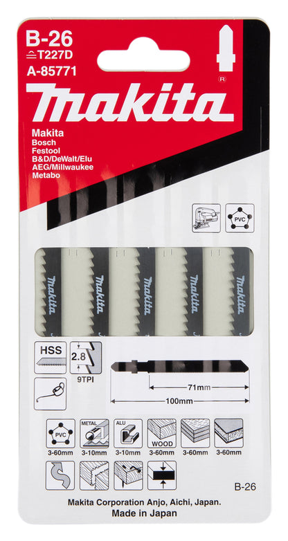 
          5 Stichsägeblätter für Kurven-Schnitte Typ B-26
          A-85771
        