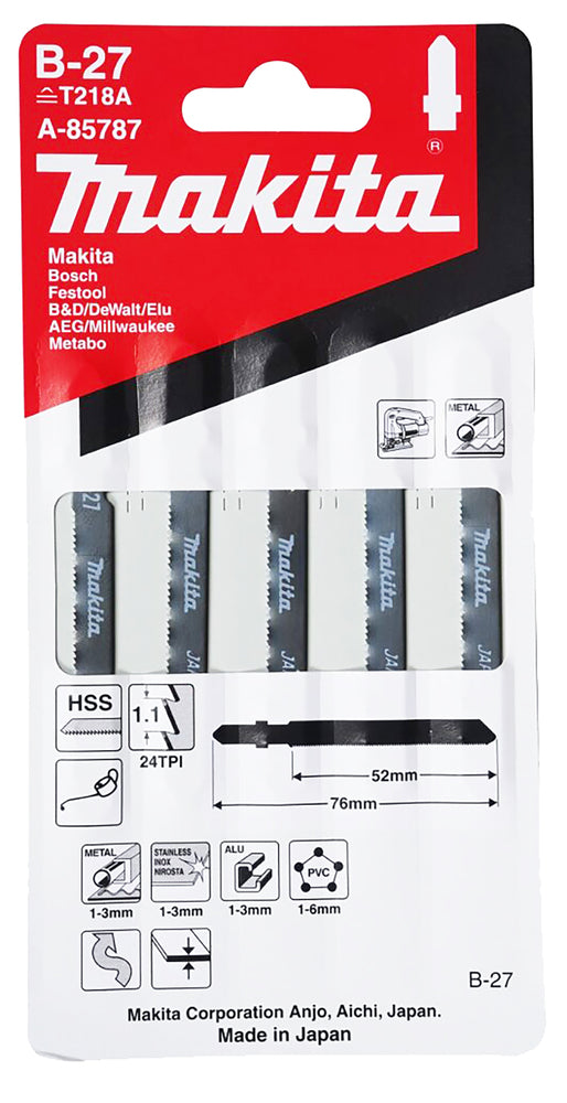 
          5 Metall-Stichsägeblätter Typ B-27
          A-85787
        