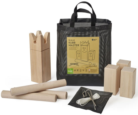 Kubb Master in robuster Tragtasche