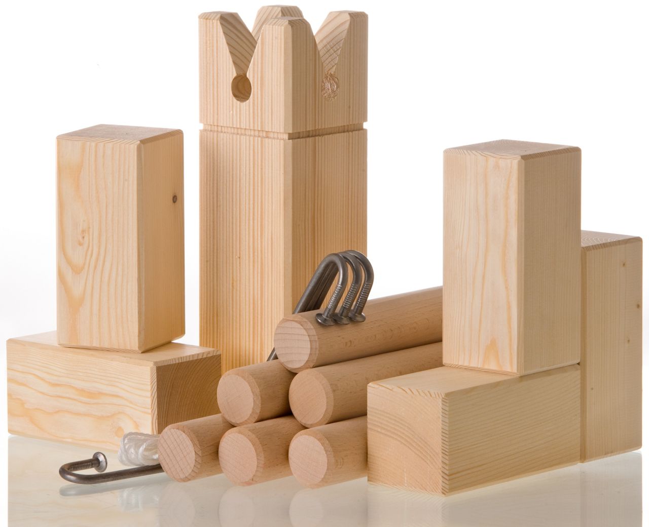 Kubb Master in robuster Tragtasche